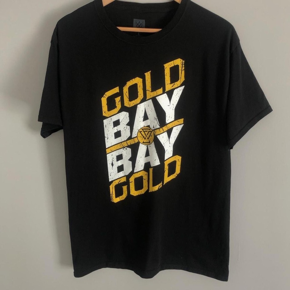 (Men’s Large) WWE Black Adam Cole “Gold Bay Bay Gold” t-shirt